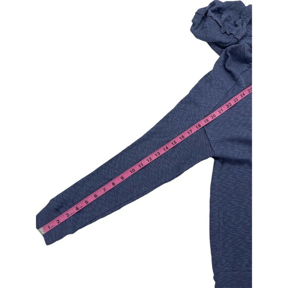 Gibson Look In Denim Raglan Hoodie Size Small - Picture 8 of 8